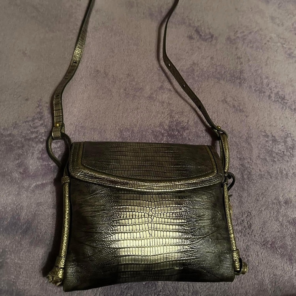 Brahmin crossbody Elegant Crocodile-Embossed Women's Bag